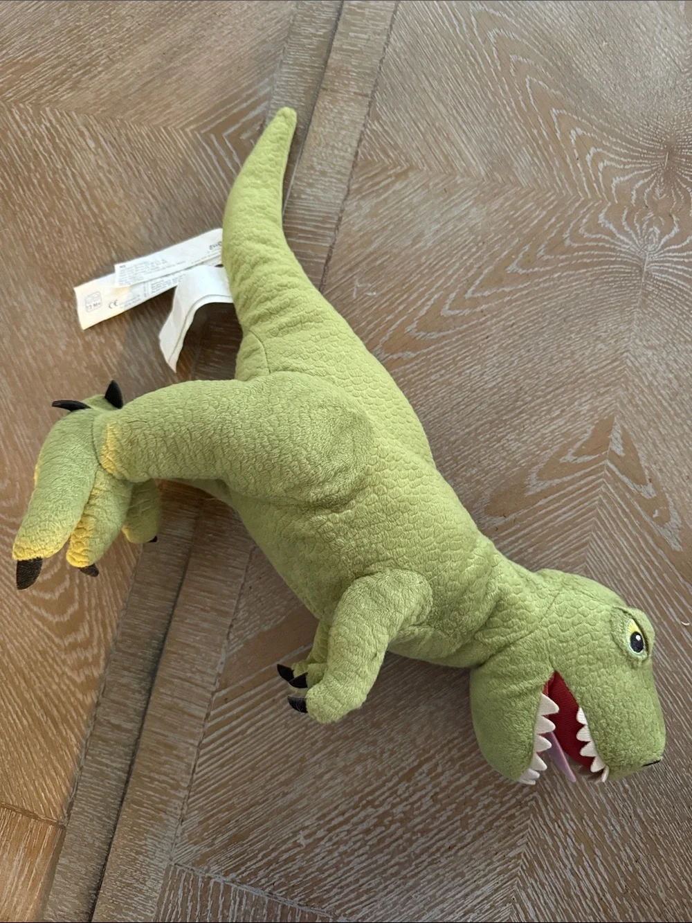 IKEA JÄTTELIK T-Rex Dinosaur & Pink Elephant Plush Stuffed Animal Lot